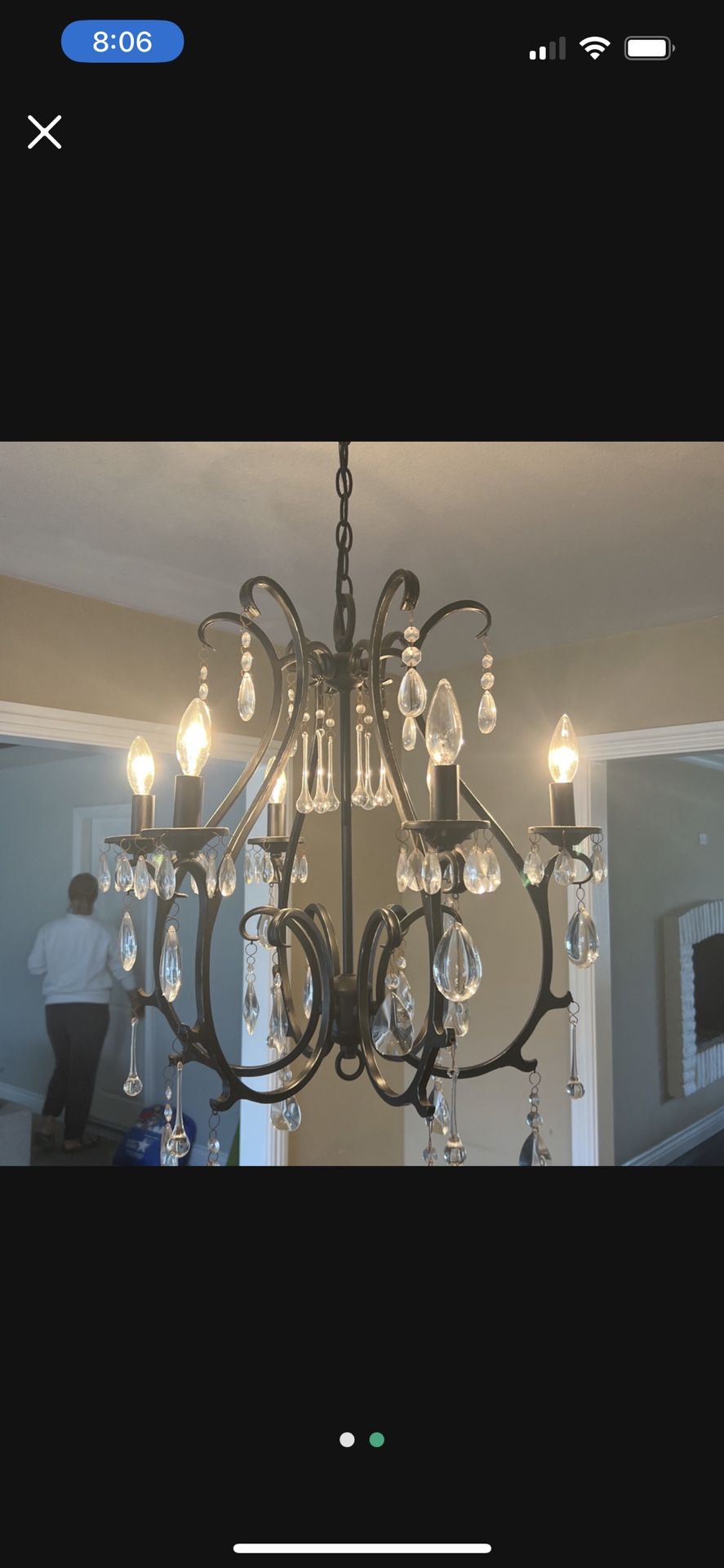 Pottery Barn chandelier for Sale in Costa Mesa, CA OfferUp