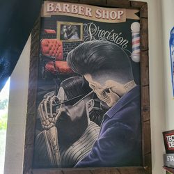 Barbershop Frame "35×23" $20