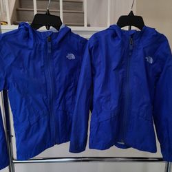 Kids North face Windbreakers