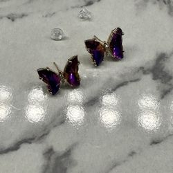 Gold Plated Butterfly Earrings