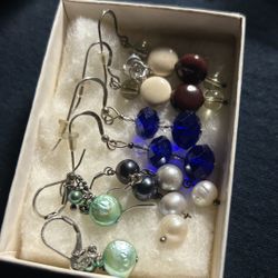 Sterling Silver Earrings Lot