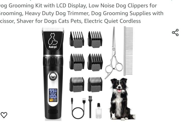 Kapiki  Pet Grooming Kit with LED Display