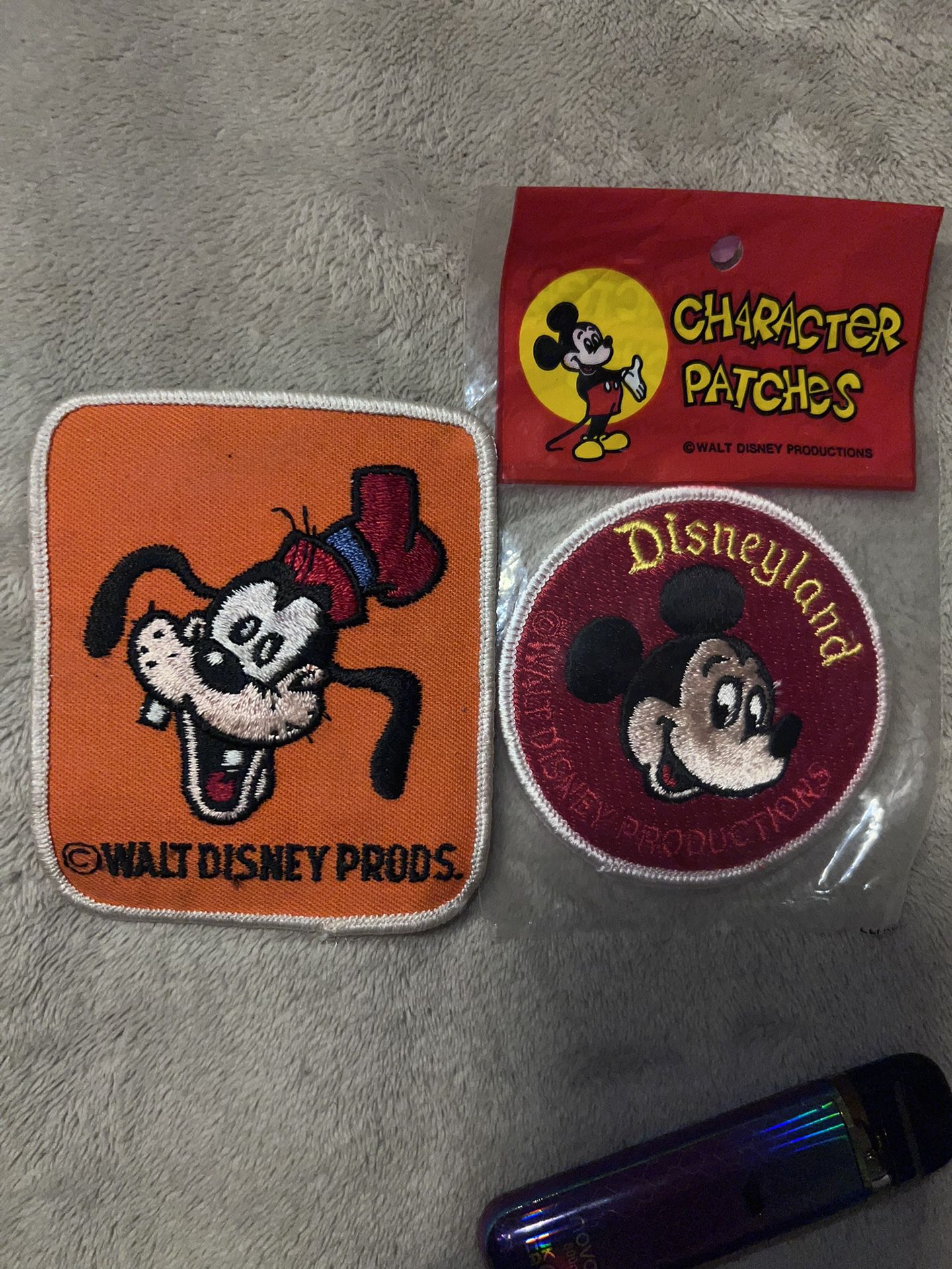 Vintage Mickey and Goofy Patches