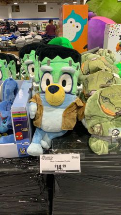 Bluey Frankenstein Halloween Plush Toy $15