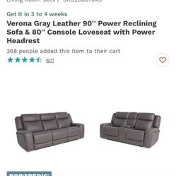 Power Reclining Sofa And Love Seat