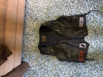 Genuine leather vest