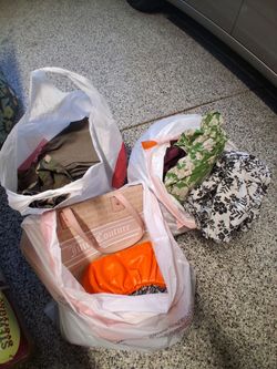 Bags of clothes