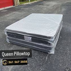 Queen Mattress Set PillowTop – Brand New –  Same Day Delivery Available 🚚