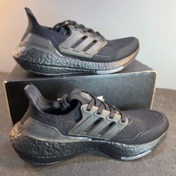 Brand New Adidas Ultraboost 21 "Triple Black" - Men's 6 / Women's 7.5