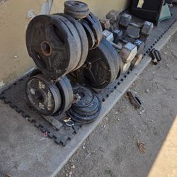 Weight Set, Dumbbells, Olympic Bar, etc.