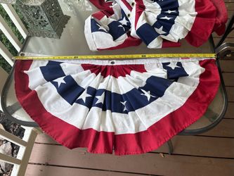 American Pleated flags
