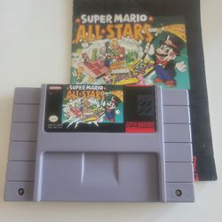 Super Mario All-Stars Super Nintendo Snes Authentic With Manual