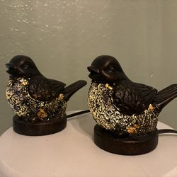 Antique Bird Lamps