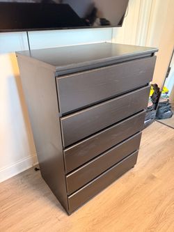 Black Wooden Dresser