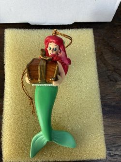 Disney Grolier Christmas Magic Ornament Little Mermaid 26231 102 Ariel With Box