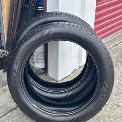 2 Used Tires Goodyear Assurance MaxLife 245/50R20. 75% Tread. 