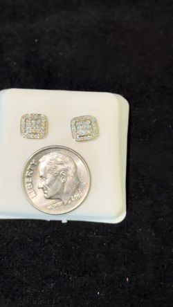 NATURAL DIAMOND EARRINGS 14K