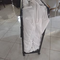 Foldable Bed Frame With Mattress , Twin