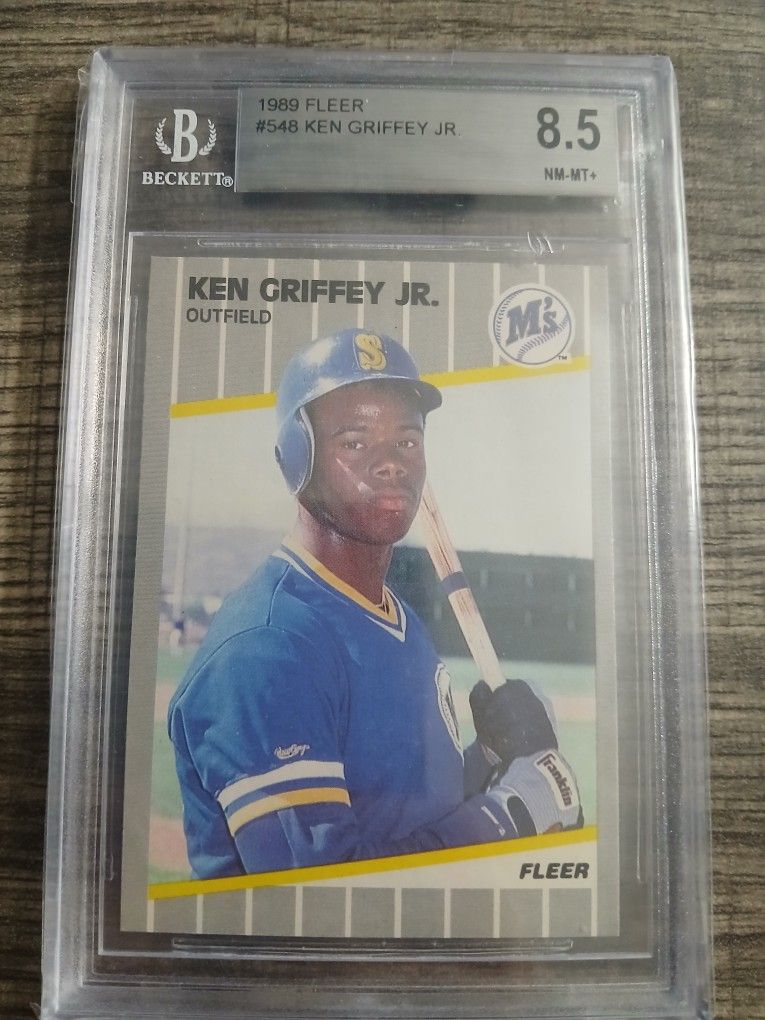 1989 Fleer Ken Griffey Jr. Rookie Baseball Card, #548, Graded by Beckett  Grading Services (BGS) Near Mint Mint+ 8.5. - www.rajagirimanappuram.com