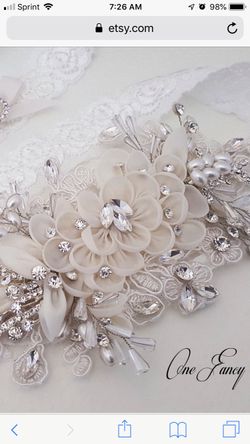 Wedding bride keepsake garter Swarovski crystals