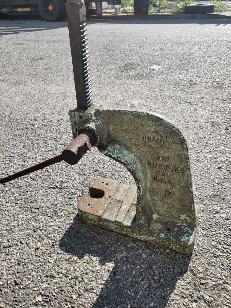 Pipan Arbor Press Model 2 Los Angeles Made In U.S.A. Heavy Duty