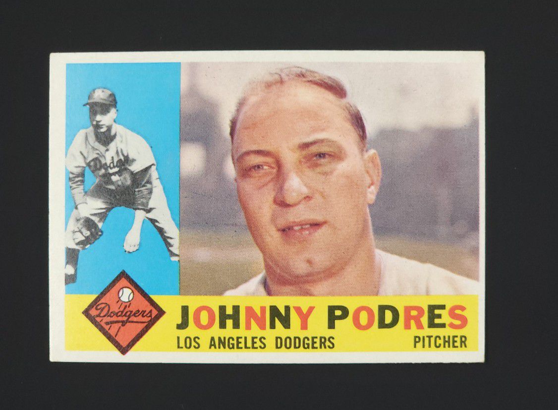 1960 Topps 425 Johnny Podres Baseball Card
