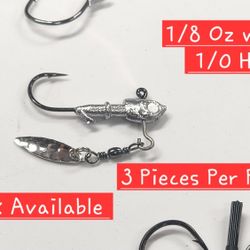 Underspins And Weedless Underspin Fishing Jig heads