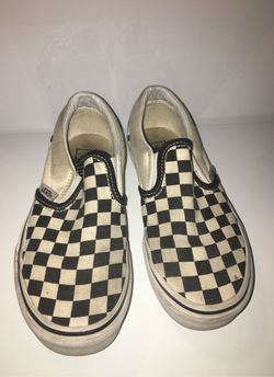 Kids Checkerboard Slip-on Vans