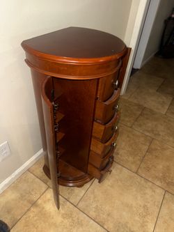 Wooden Jewelry  Cabinet Storage