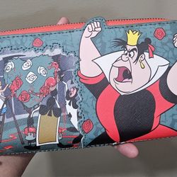 Alice Wonderland Loungefly Wallet Disney 