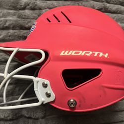 Worth Softball Batting Helmet With Fact Guard 