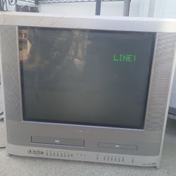 Television VHS DVD player