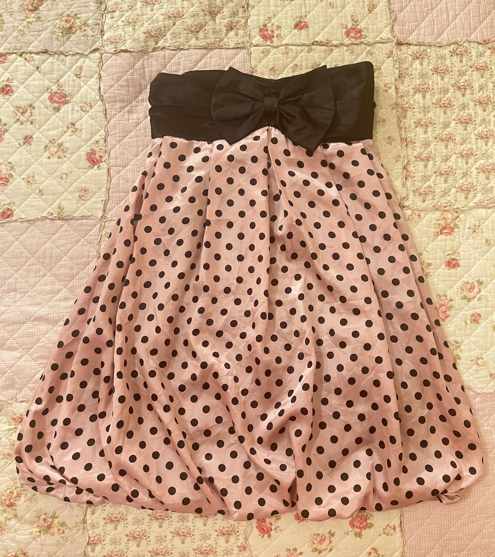 Hime gyaru polka dot dress