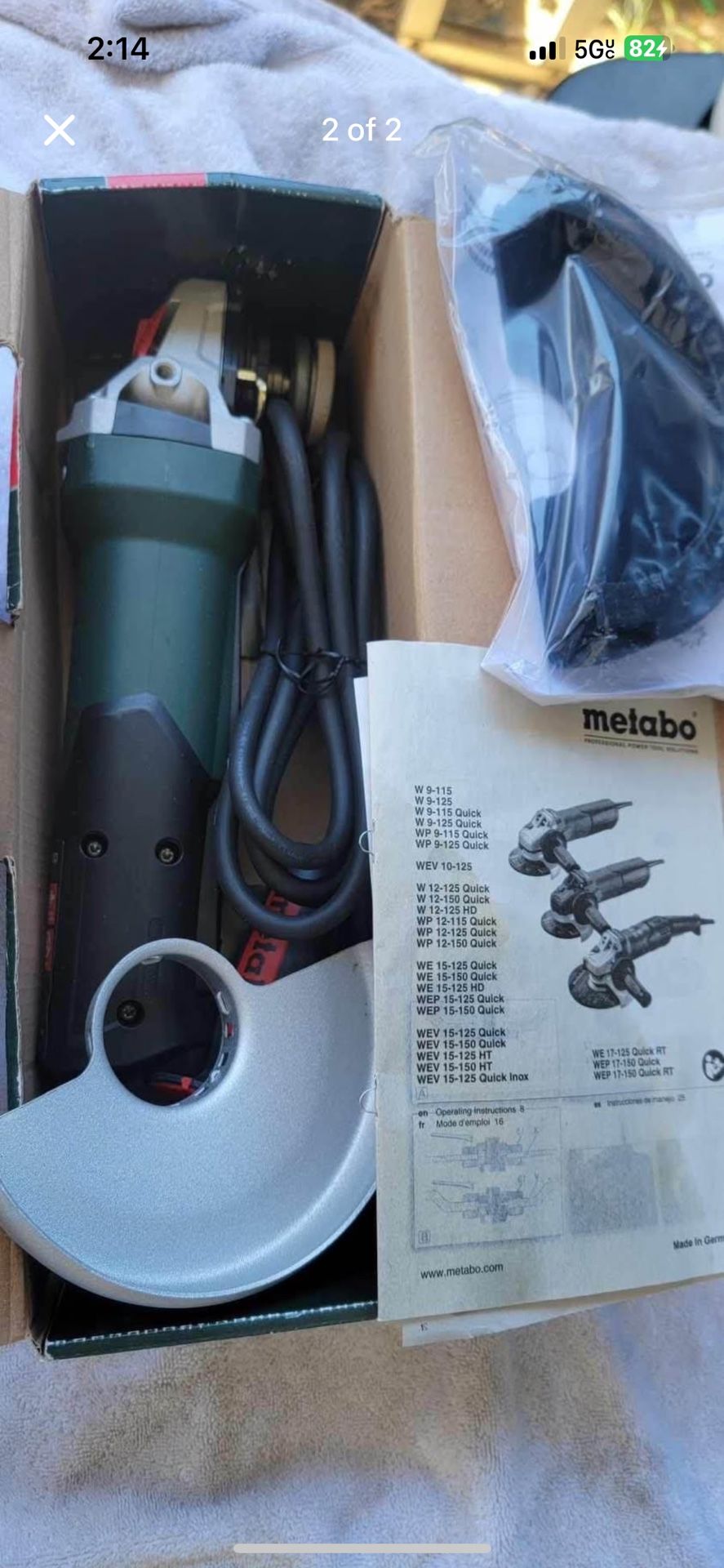 Metabo 4inch Ac Grinder