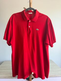 Lacoste Red Piqué Polo Shirt