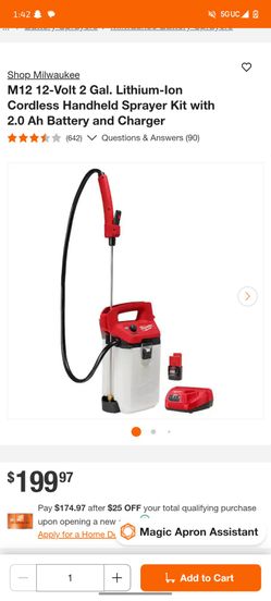 Milwuakee sprayer kit