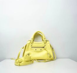 Balenciaga genuine leather small motorcycle bag