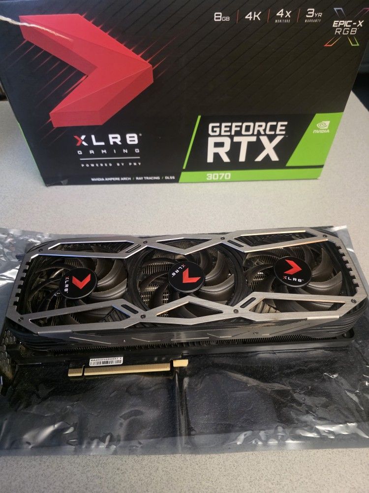 PNY GeForce RTX 3070 XLR8 Gaming EPIC-X RGB Triple Fan Edition 8GB GDDR6