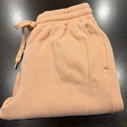 Women’s Fabletics Peach Colored Sweatpants Size Small