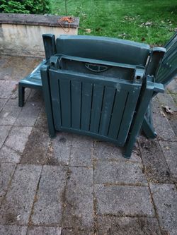 Plastic lounge chairs