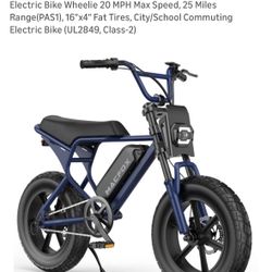 Brand New MACFOX Ebike—our Loss Your Gain