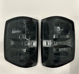 14-19 Chevy Silverado Smoked Lens Taillights Assembly (Wiring Included)