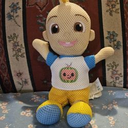 COCOMELON JJ BATH BUDDIES PLUSH DOLL TOY APROX 12"INCHES PRE-OWNED 