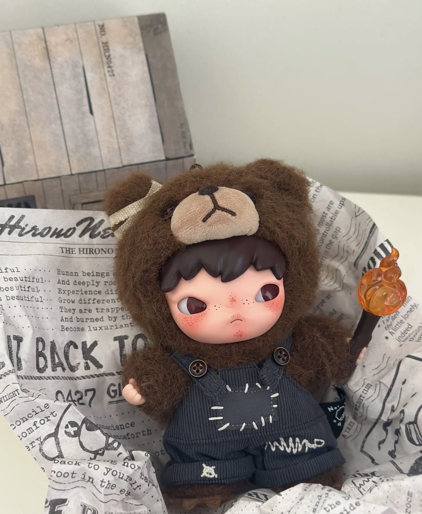 Popmart Hirono Living Wild Fight For Joy Plush Doll