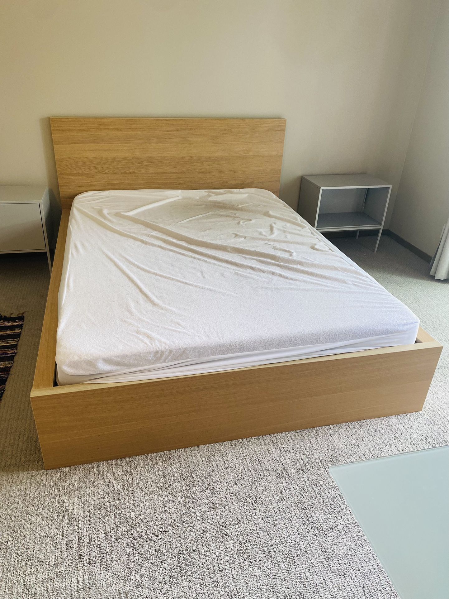 Full Solid Wood Bed Frame