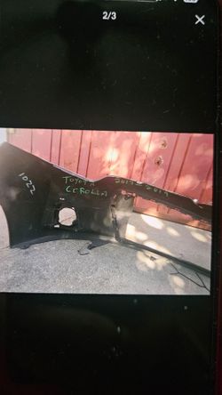 Toyota corolla bumper