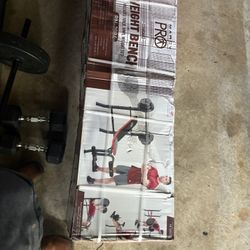   Full Workout Bench With Weights 