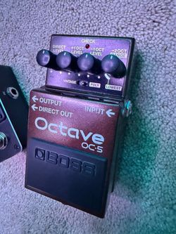 Octave and tuner pedal - boss oc5/kliq tiny tune