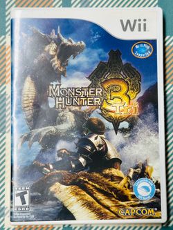 Monster Hunter Tri 3 (Nintendo Wii, 2010) With Case Tested Fast Shipping H772
