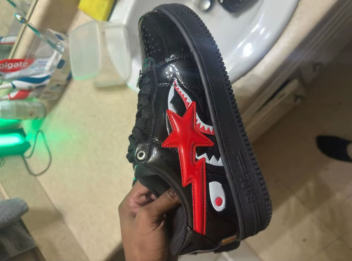 Bapesta Black Shoes Size 9, 9.5,8.5